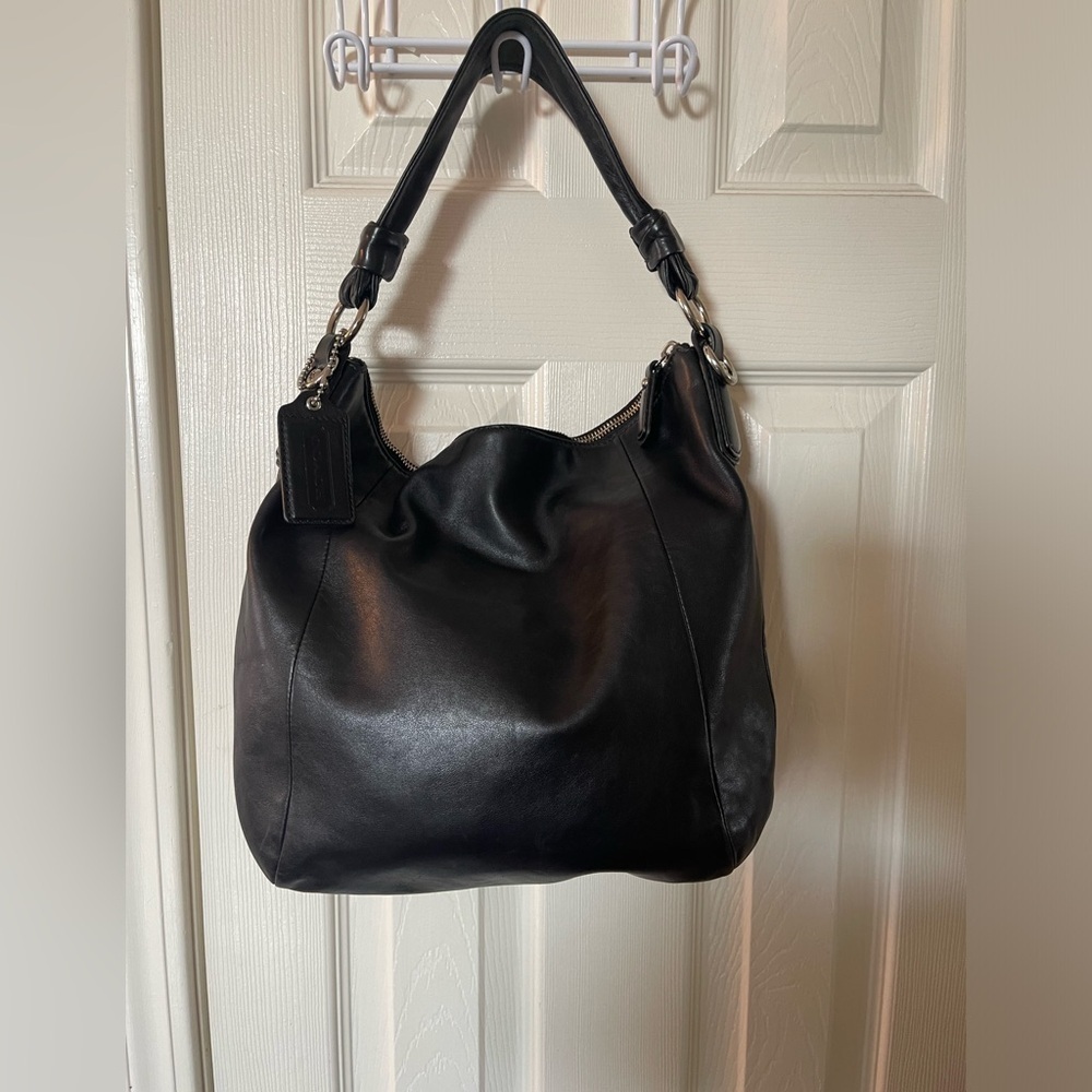 Coach Black Leather Kristin Shoulder Bag - Picture 5 of 10
